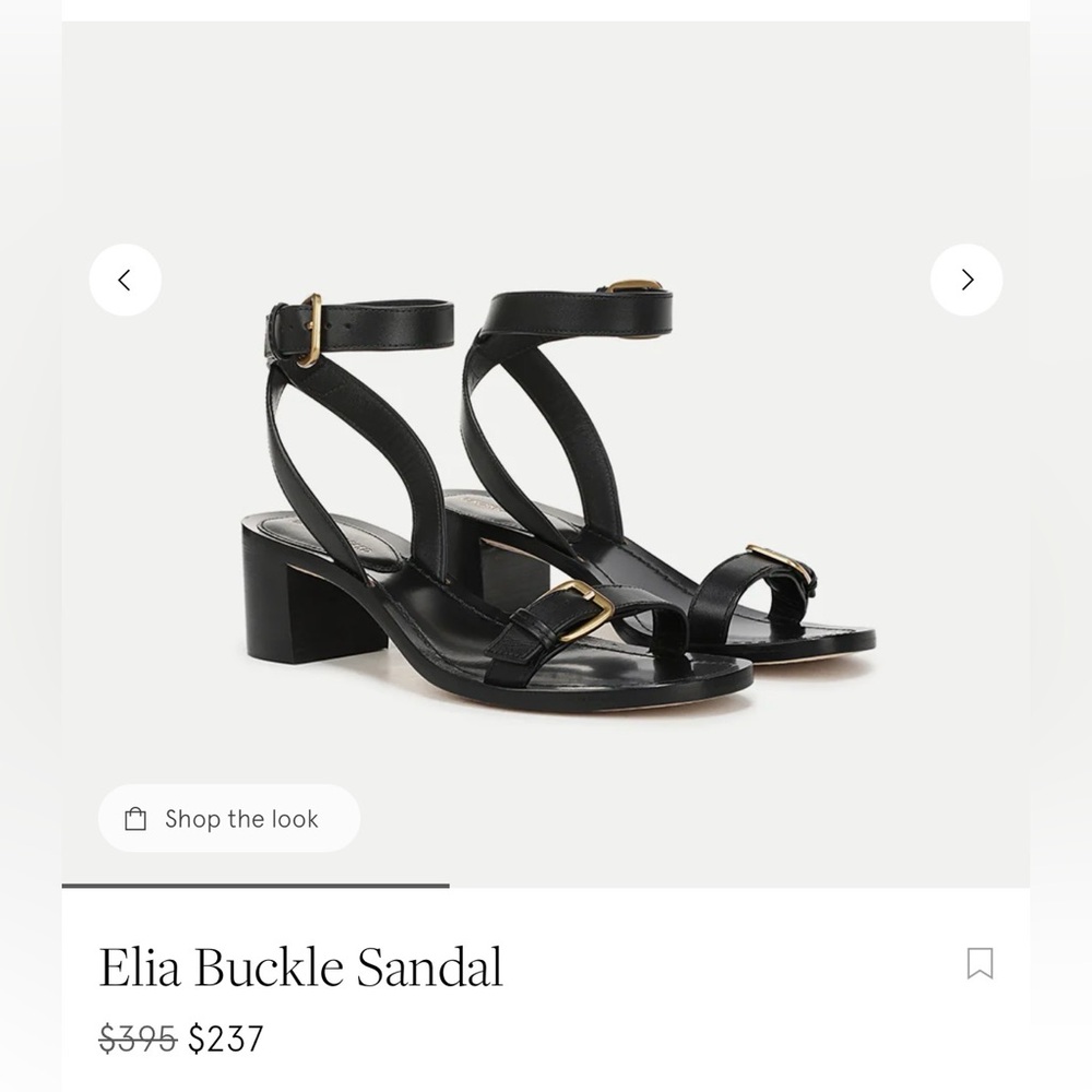 Veronica Beard Elia buckle heeled sandals